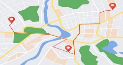 Показване на картата Показване на картата
